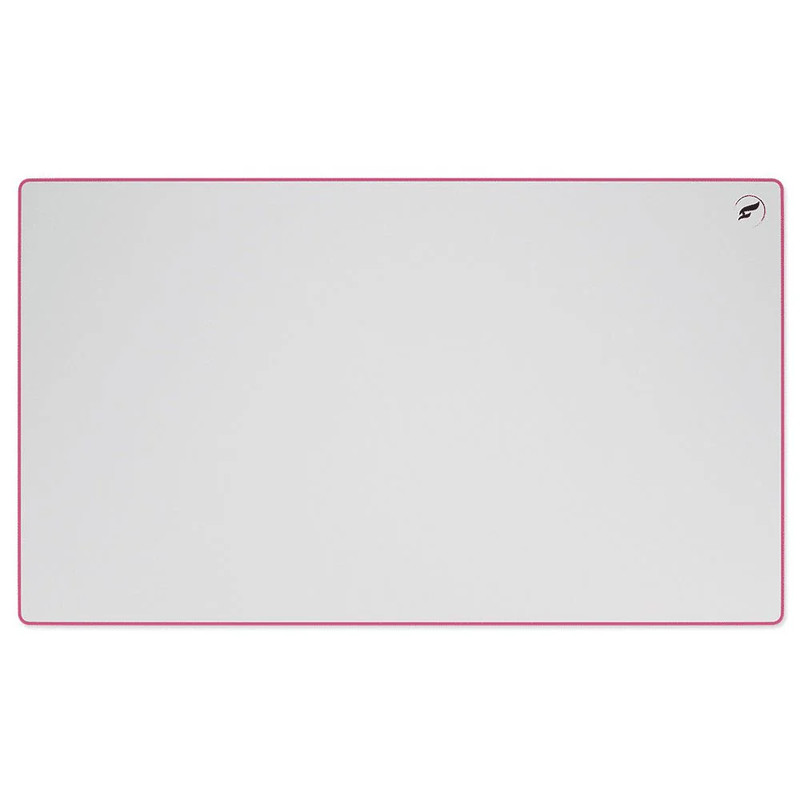 Odin ZeroGravity 24"x14" XL  Extended Gaming Cloth Mouse Pad -  White / Pink Stitching - حصيرة الفأرة